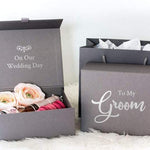 Personalised Wedding Day Gift Box with Hidden Message - Pink Positive