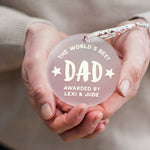 Personalised World's Best Dad Keepsake Decoration