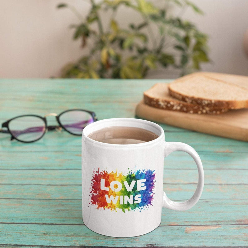 Pride Mug Love Wins - Pink Positive